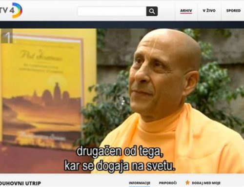Duhovni utrip RTV Slovenija – Radhanath Svami na Joga konferenci